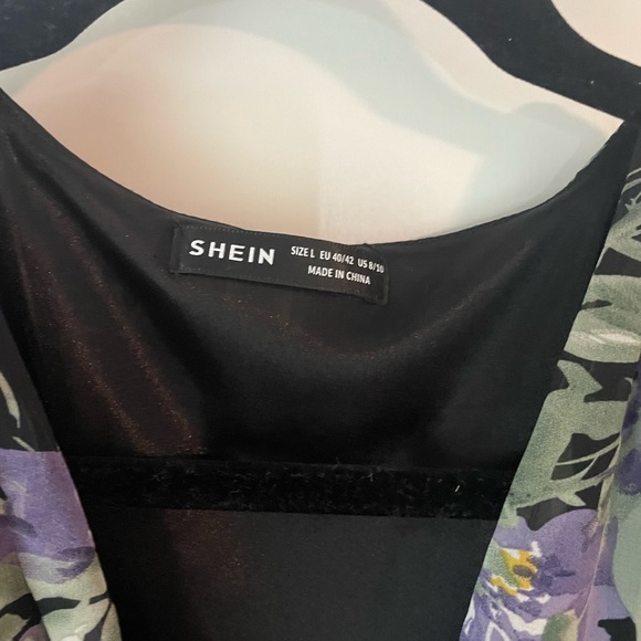 Boho Tiered Ruffle Layer Floral Mini Dress (medium) - Picture 10 of 12